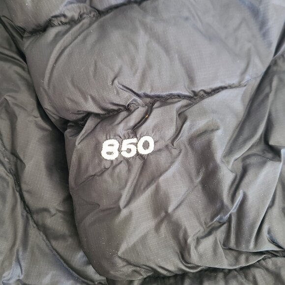 LL Bean Ultralight 850 Down Hooded Coat Three-Quarter Length Downtek Womens Sz M - Picture 9 of 11